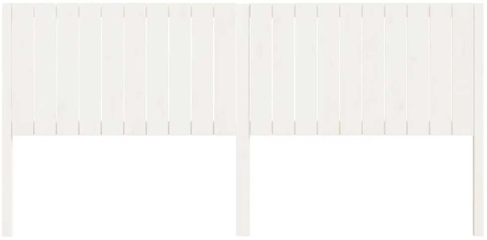 Lovos galvūgalis, baltas, 205,5x4x100cm, pušies masyvas