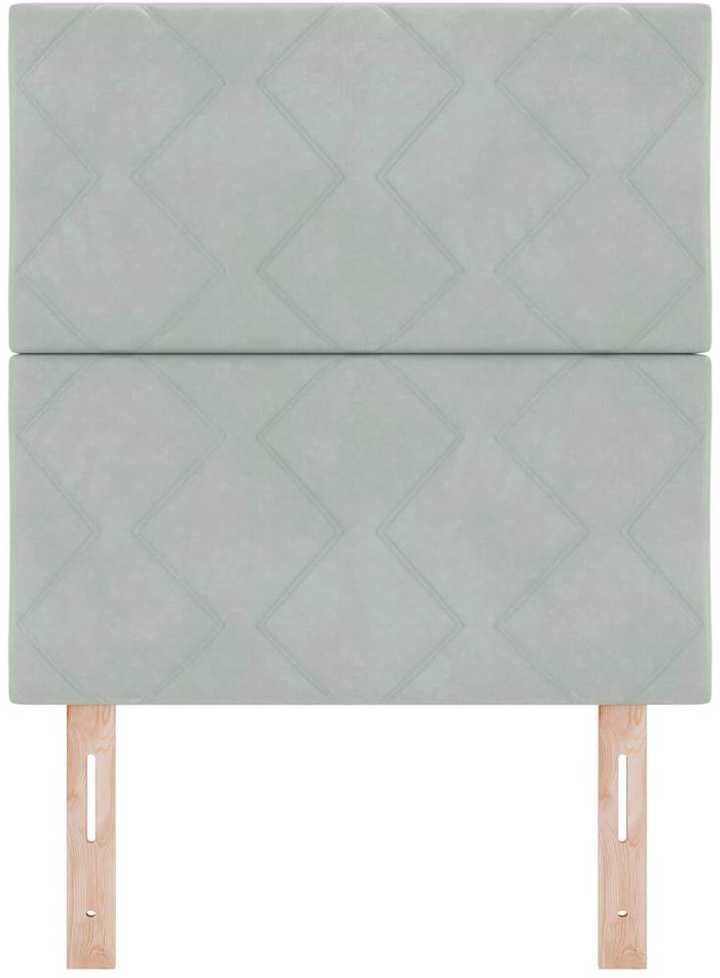 Galvūgalis Šviesiai pilka 80 cm Aksomas