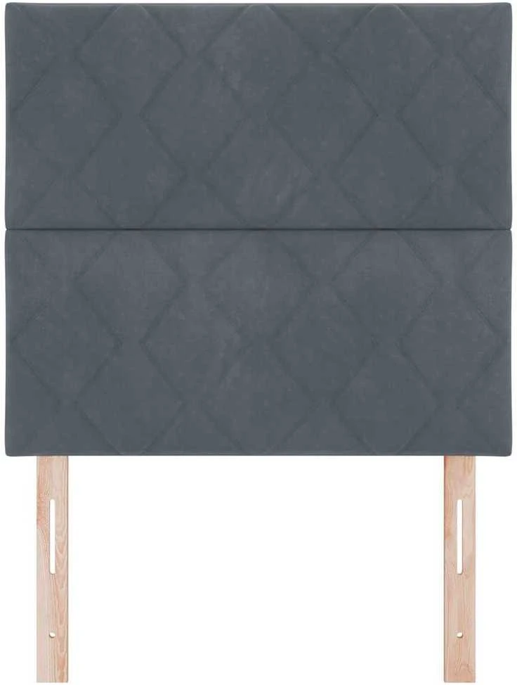 Galvūgalis Tamsiai pilka 90 cm Aksomas
