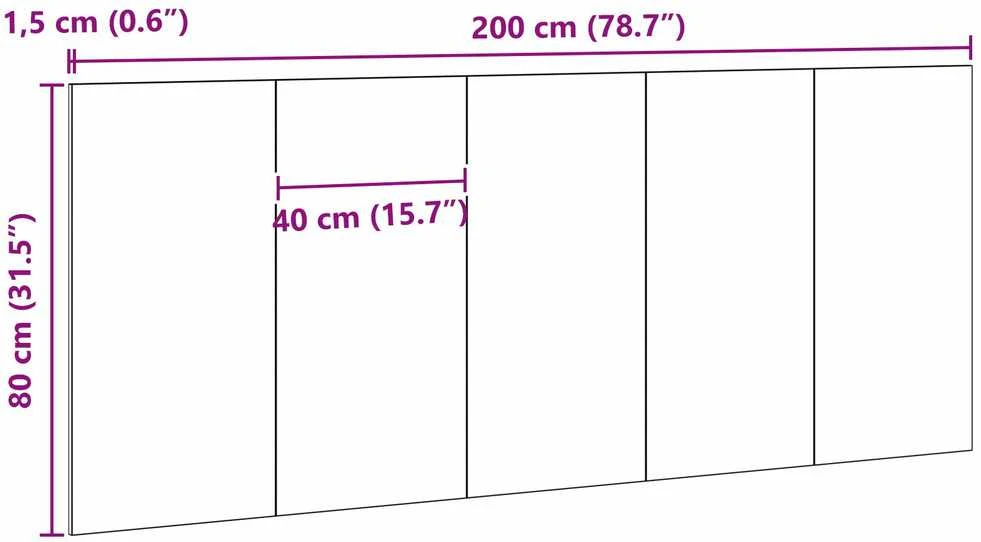 Lovos galvūgalis Juodas ąžuolas Apdirbta mediena