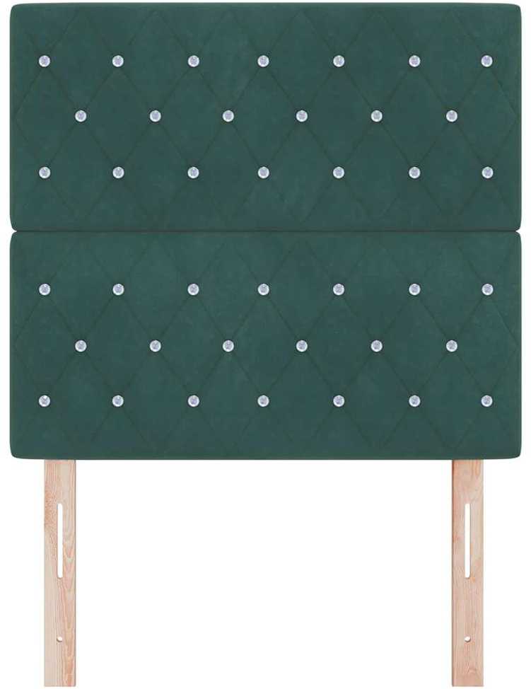 Galvūgalis Tamsiai žalia 90 cm Aksomas