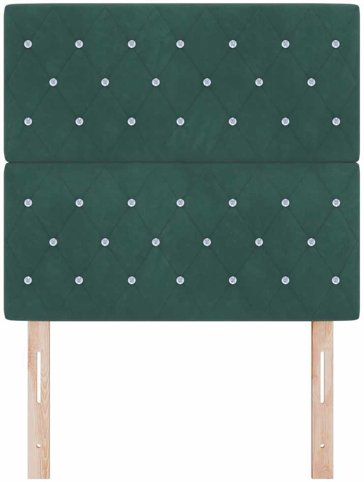 Galvūgalis Tamsiai žalia 90 cm Aksomas