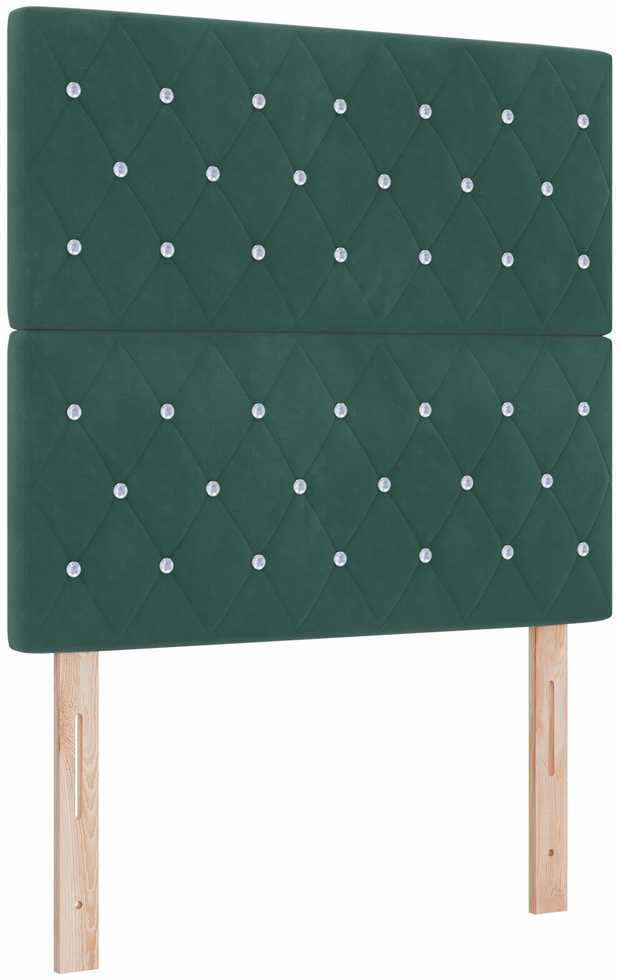 Galvūgalis Tamsiai žalia 90 cm Aksomas