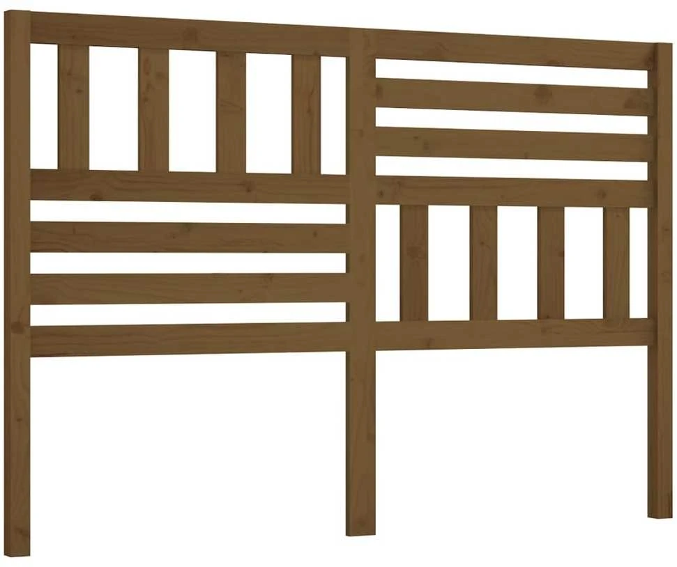 Lovos galvūgalis, medaus rudas, 126x4x100cm, pušies masyvas