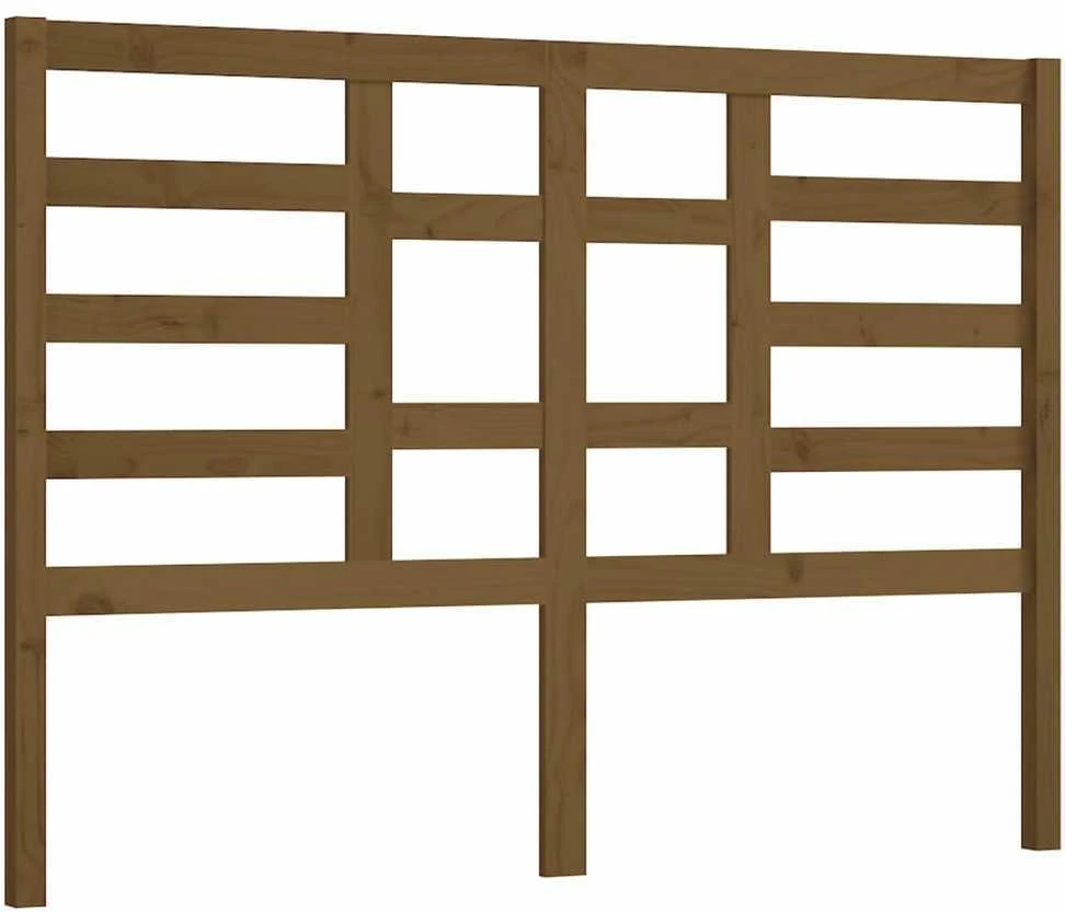 Lovos galvūgalis, medaus rudas, 126x4x104cm, pušies masyvas