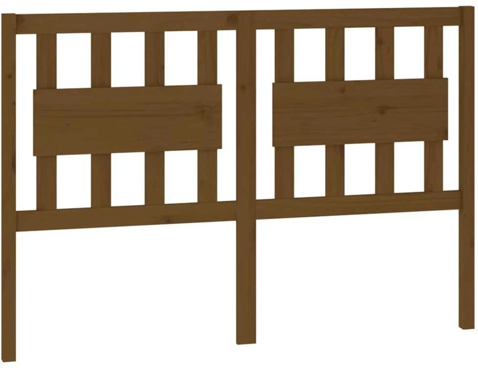 Lovos galvūgalis, medaus rudas, 145,5x4x100cm, pušies masyvas