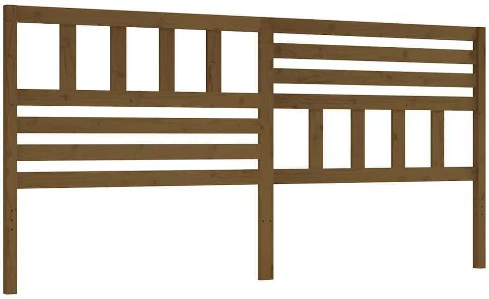 Lovos galvūgalis, medaus rudas, 206x4x100cm, pušies masyvas