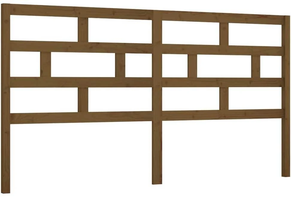 Lovos galvūgalis, medaus rudas, 206x4x100cm, pušies masyvas