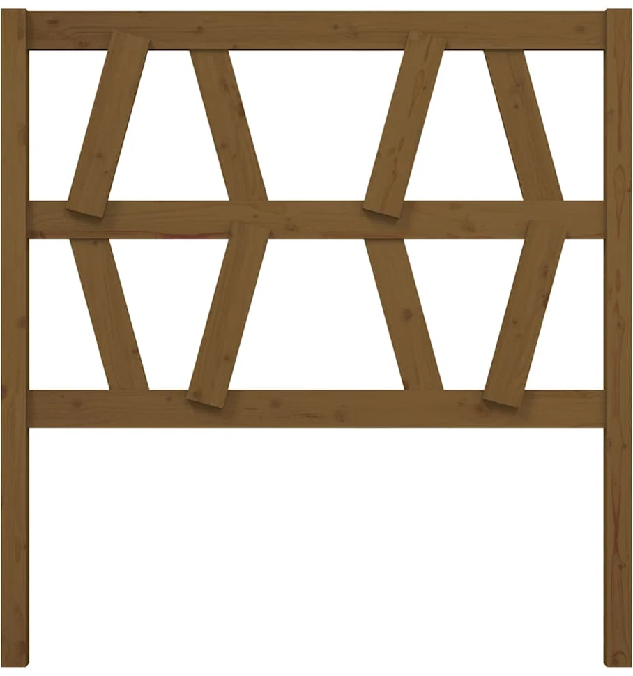 Lovos galvūgalis, medaus rudas, 81x4x100cm, pušies masyvas