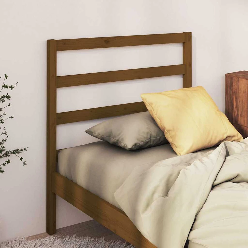 Lovos galvūgalis, medaus rudas, 95x4x100cm, pušies masyvas