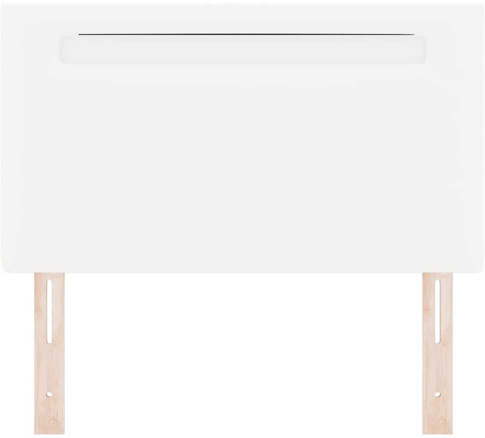 LED galvūgalis Balta 90 cm Dirbtinė oda
