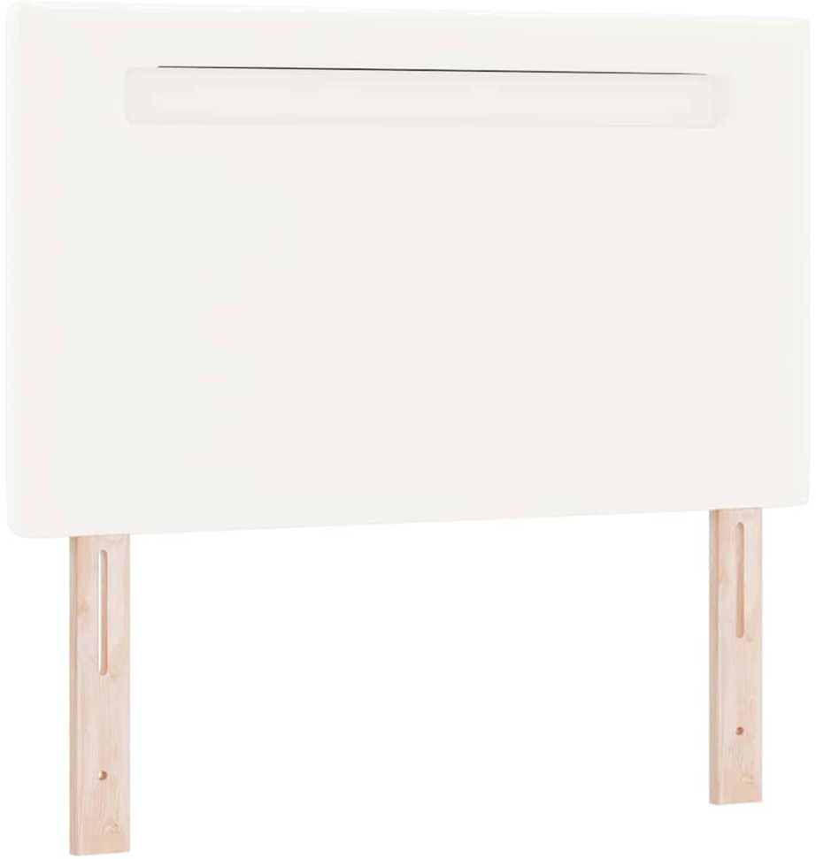 LED galvūgalis Balta 90 cm Dirbtinė oda