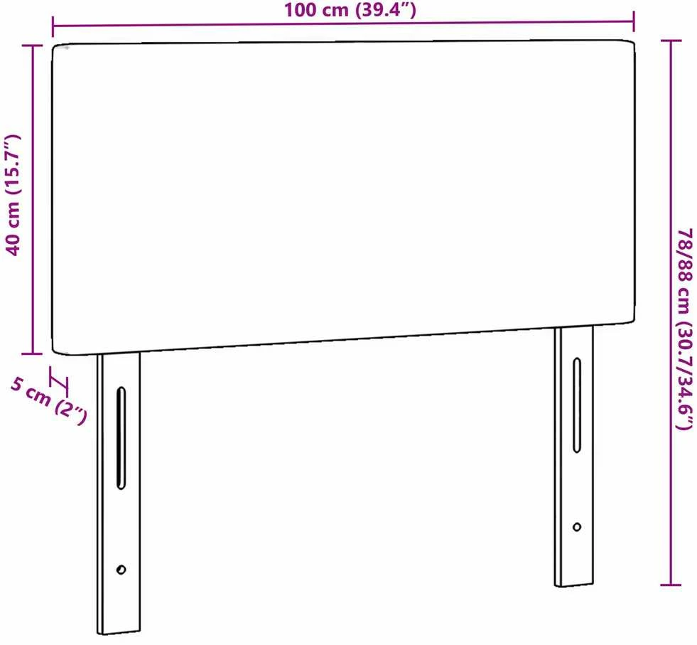 Galvūgalis Kreminė 100 cm Kordūrinis audinys