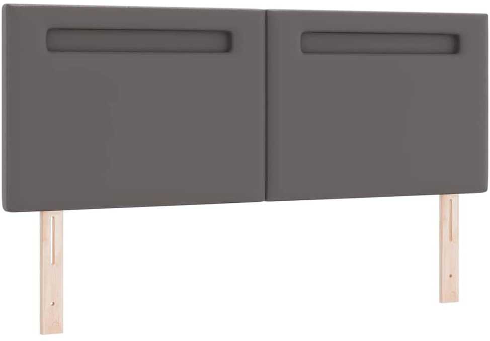 LED galvūgalis Pilka 144 cm Dirbtinė oda