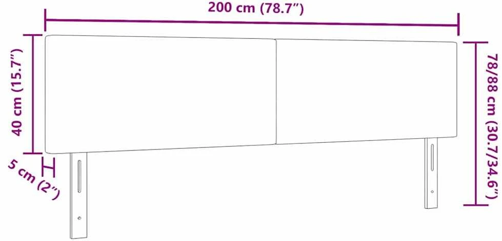 Galvūgalis Šviesiai pilka 200 cm Kordūrinis audinys