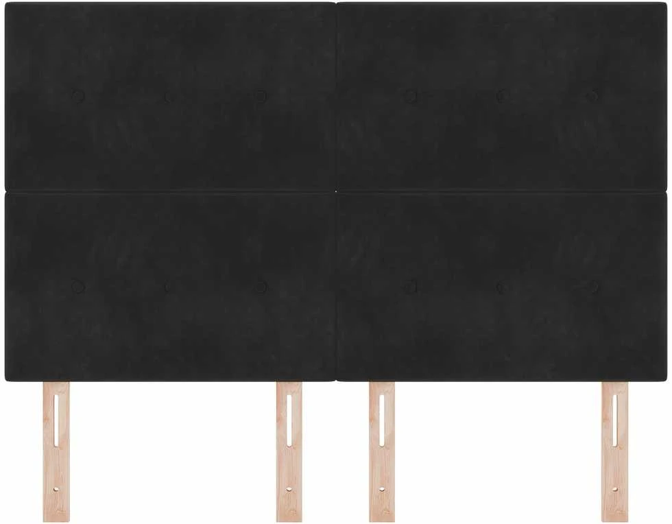 Galvūgalis Juodas 144 cm Aksomas