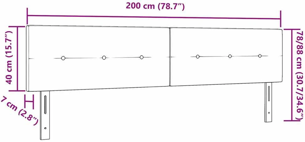 Galvūgalis Rožinė 200 cm Aksomas