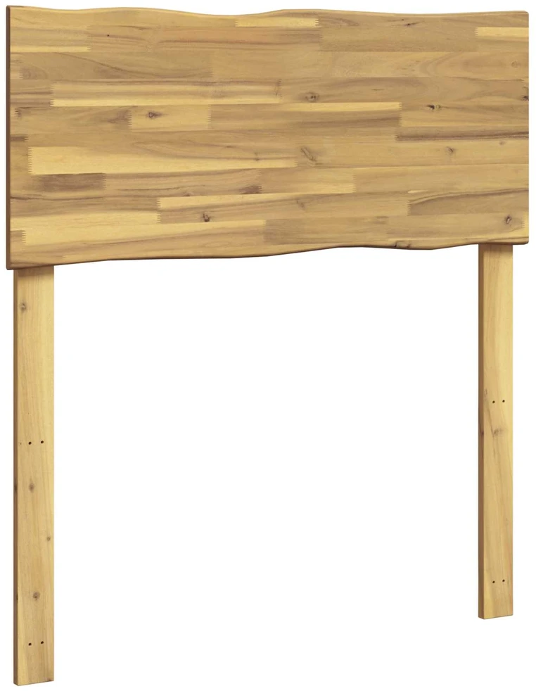 Lovos galvūgalis su natūraliu kraštu ROSTOCK Balta 80 cm