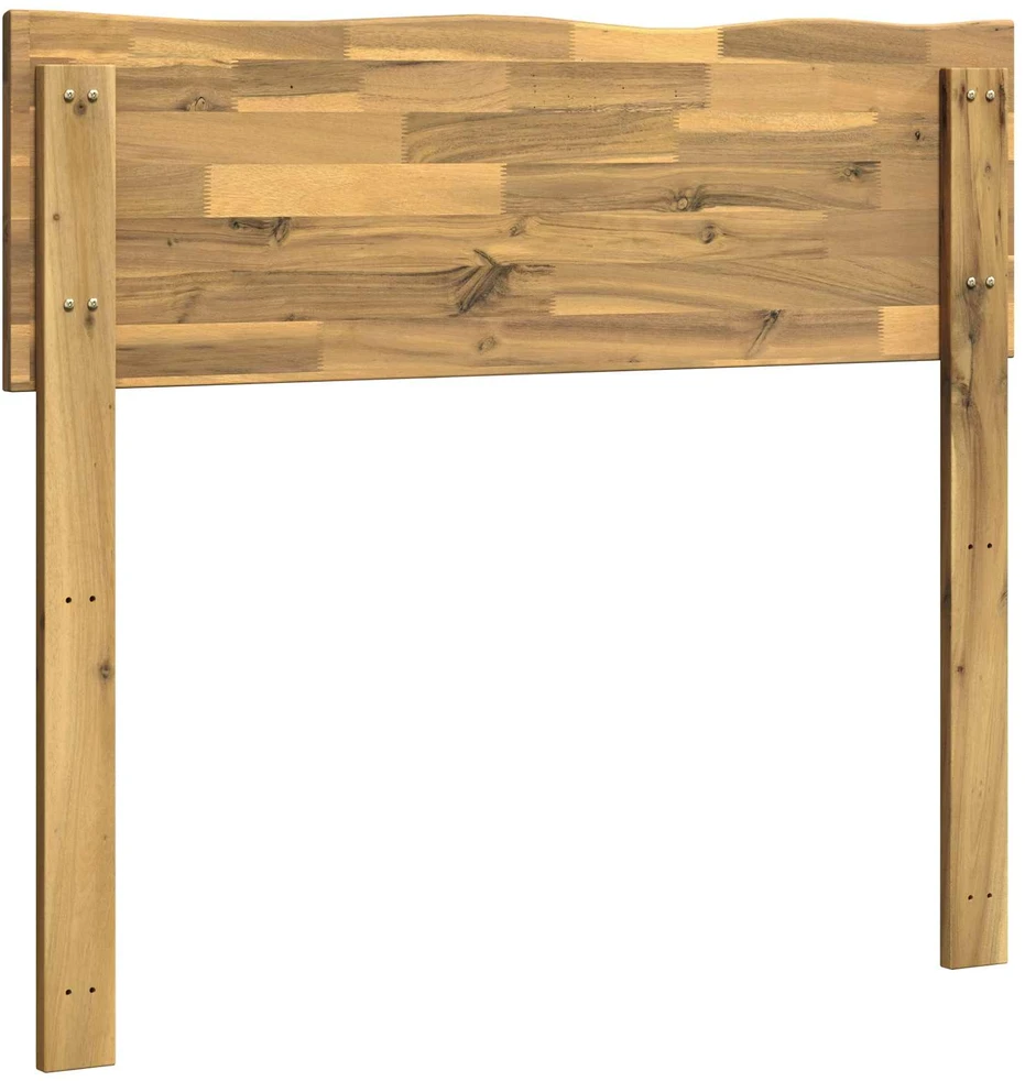 Lovos galvūgalis su natūraliu kraštu ROSTOCK Balta 80 cm