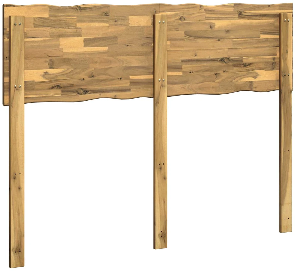 Lovos galvūgalis su natūraliu kraštu ROSTOCK Balta 160 cm