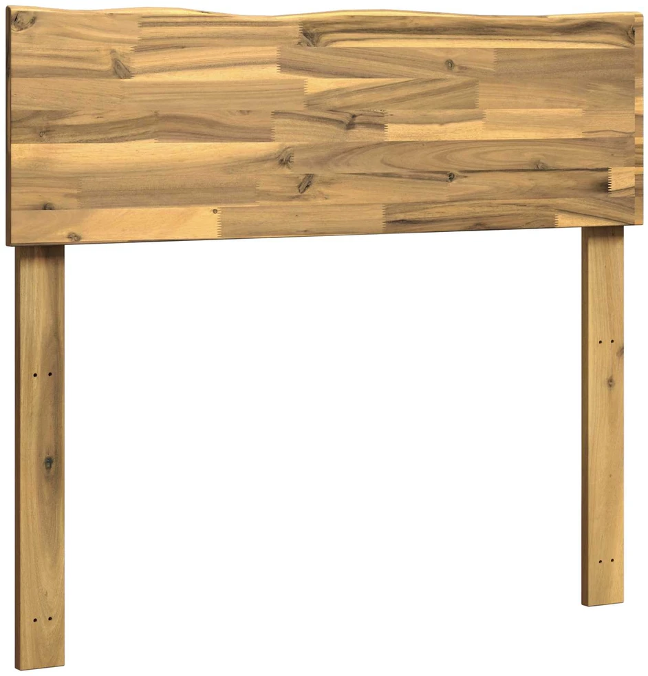 Lovos galvūgalis su natūraliu kraštu ROSTOCK Balta 80 cm
