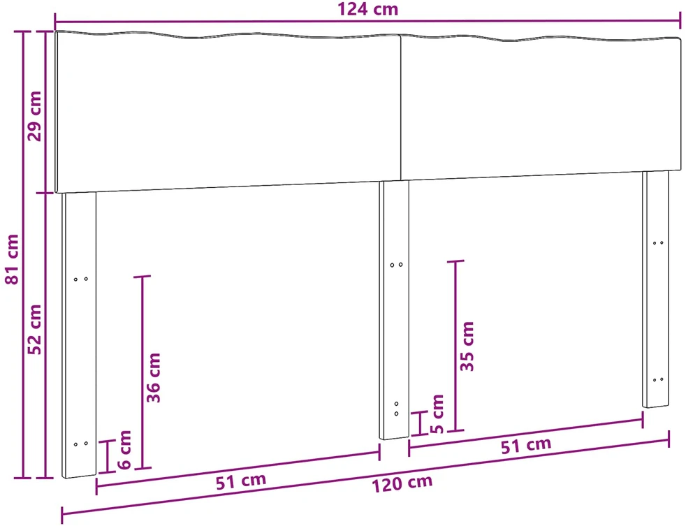 Lovos galvūgalis su natūraliu kraštu ROSTOCK Natūrali 120 cm