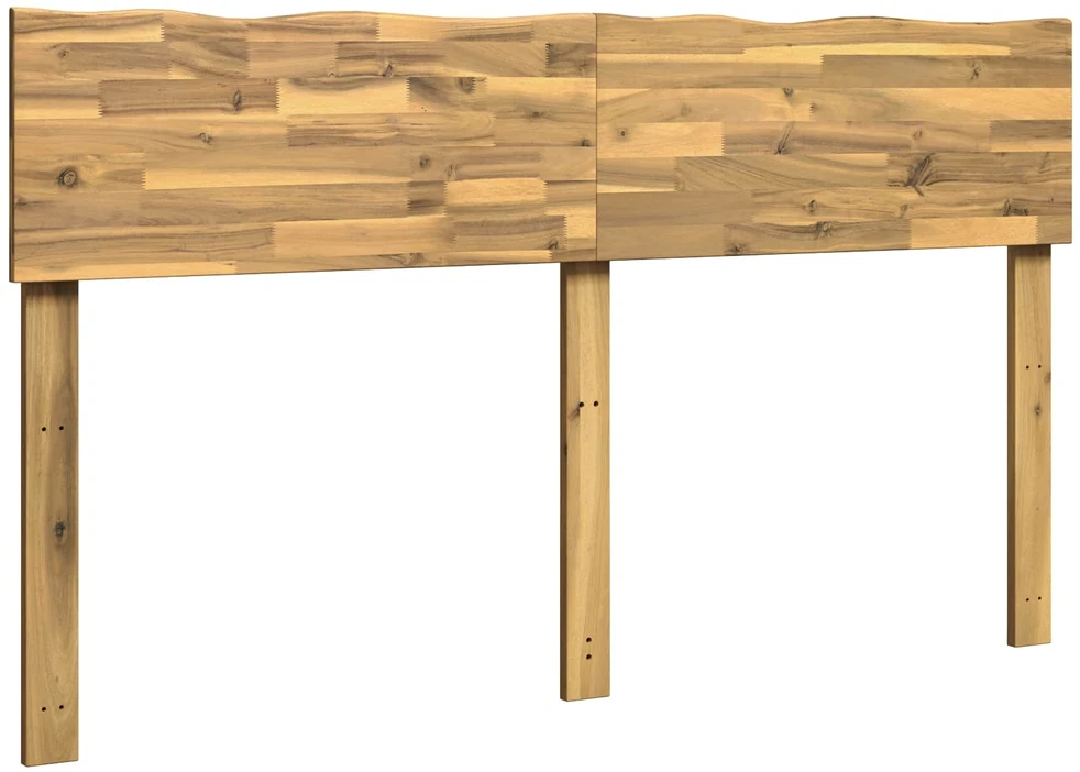 Lovos galvūgalis su natūraliu kraštu ROSTOCK Balta 120 cm