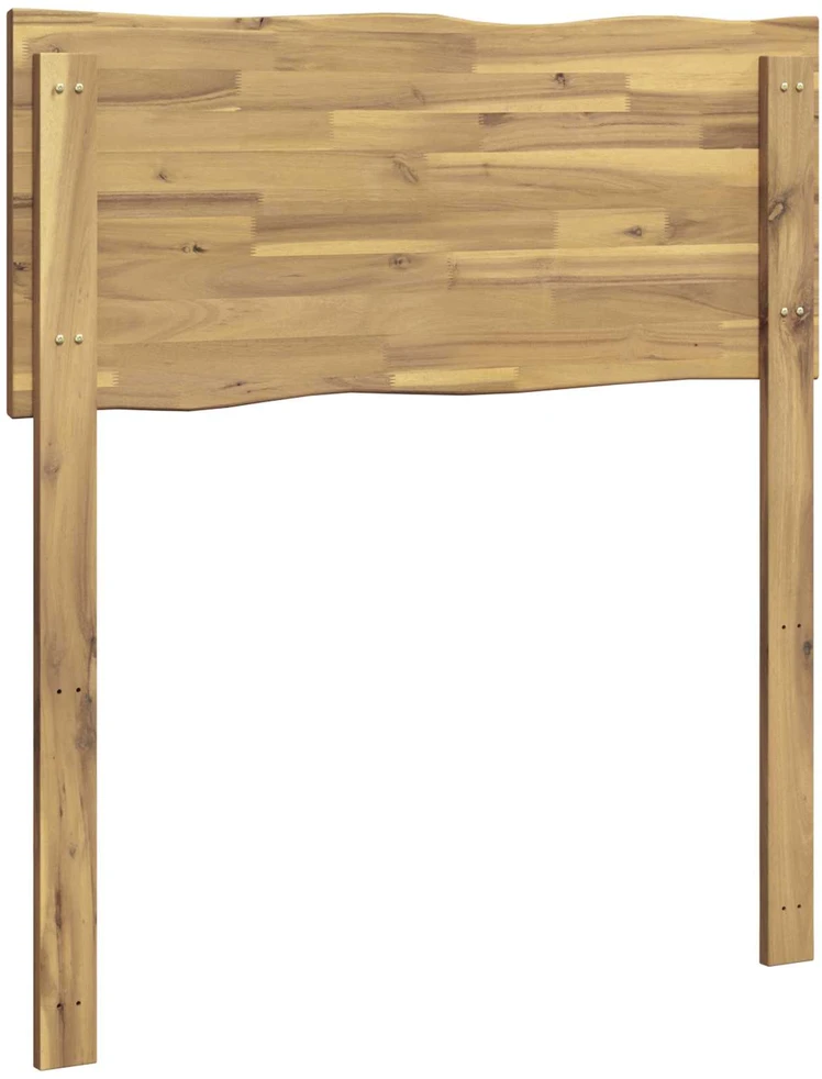 Lovos galvūgalis su natūraliu kraštu ROSTOCK Balta 80 cm