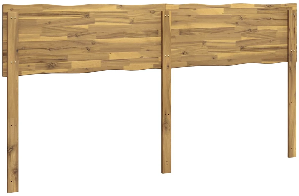 Lovos galvūgalis su natūraliu kraštu ROSTOCK Balta 180 cm