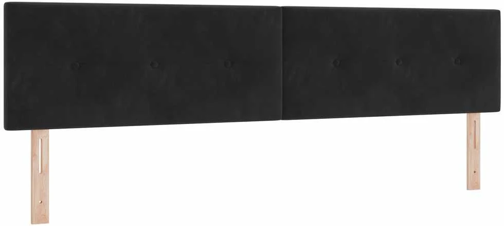 Galvūgalis Juodas 200 cm Aksomas
