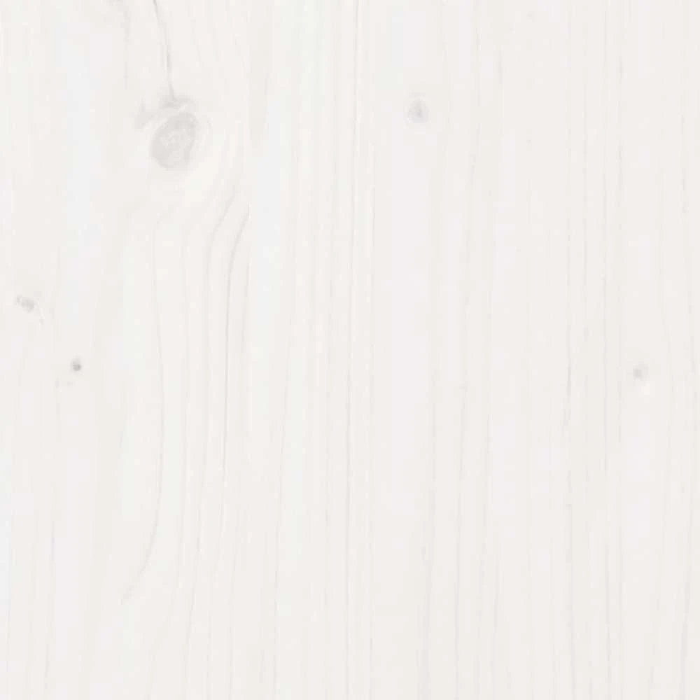 Lovos ir suoliuko komplektas su stogeliu, balta, 80x200cm