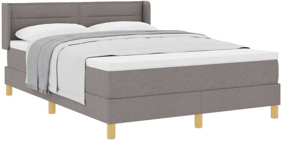 Kiemas lova su galvūgalio Taupe 200 x 160 cm audinys