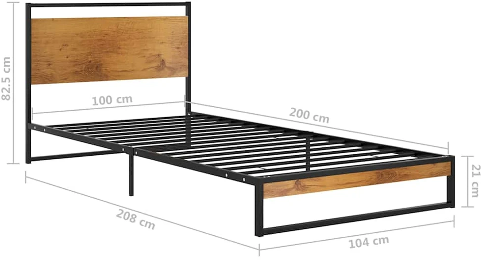 Lovos rėmas, 100x200cm, metalas