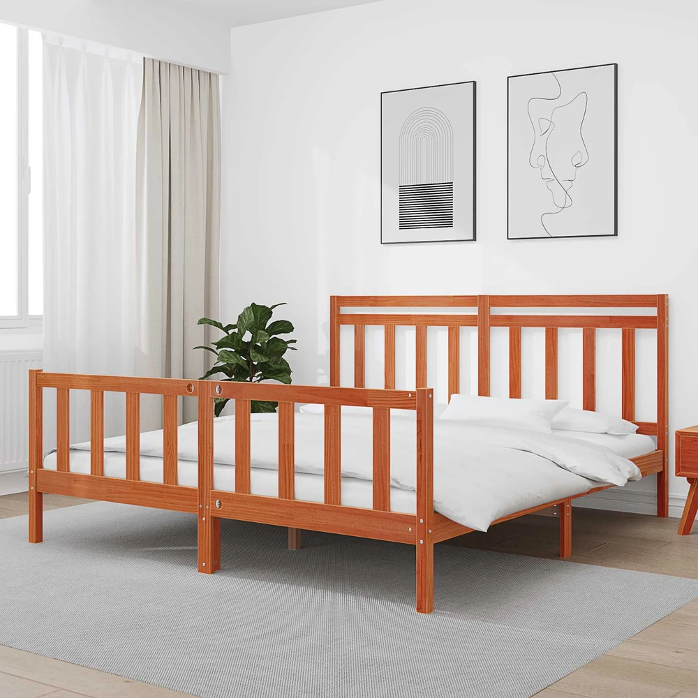 Lova Lovos rėmas 2 vnt. Vaško ruda 205,5 x 185,5 x 100 cm