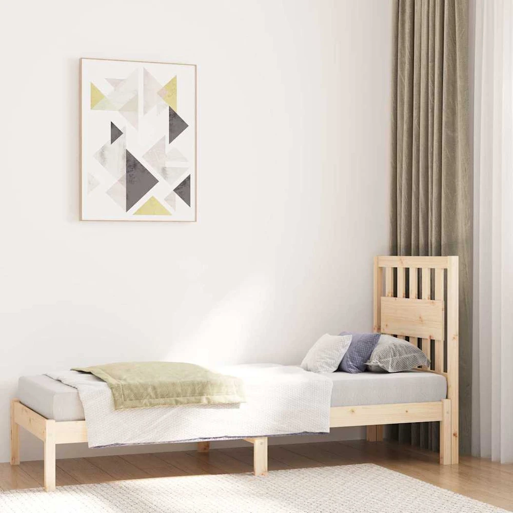 Lovos rėmas, 75x190cm, pušies medienos masyvas, vienvietis