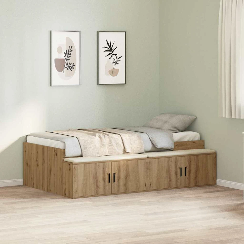 Lova Lovos rėmas Amatininkų ąžuolas 100 x 200 cm Apdirbta mediena