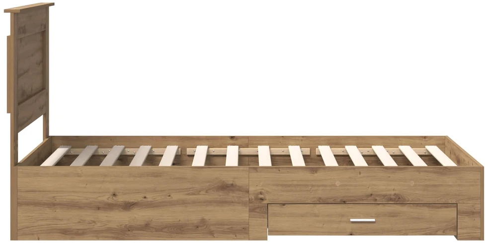 Lova Lovos rėmas Amatininkų ąžuolas 100 x 200 cm Apdirbta mediena