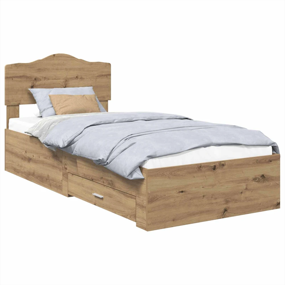 Lova Lovos rėmas Amatininkų ąžuolas 100 x 200 cm Apdirbta mediena