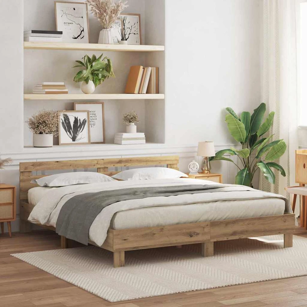 Lovos rėmas Amatininkų ąžuolas 200 x 200 cm Apdirbta mediena