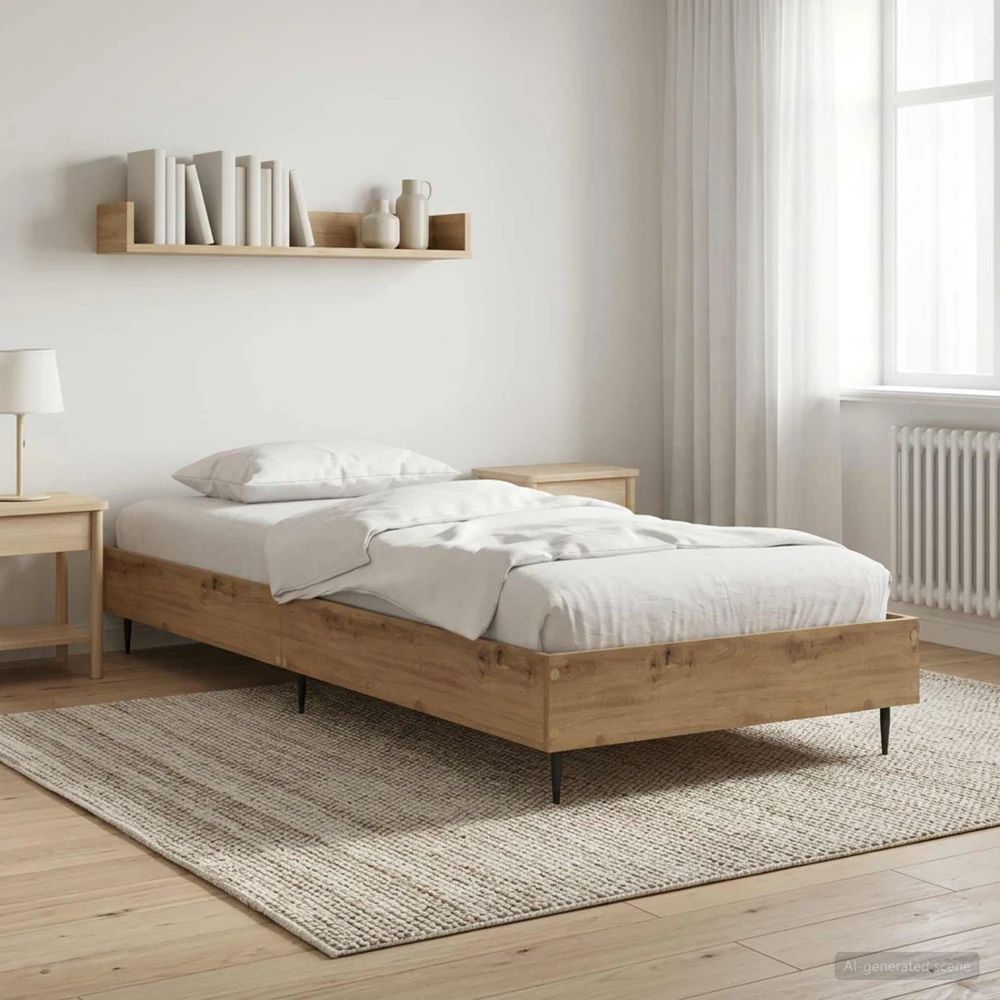 Lova Lovos rėmas Artisano ąžuolo 80 x 200 cm Apdirbta mediena