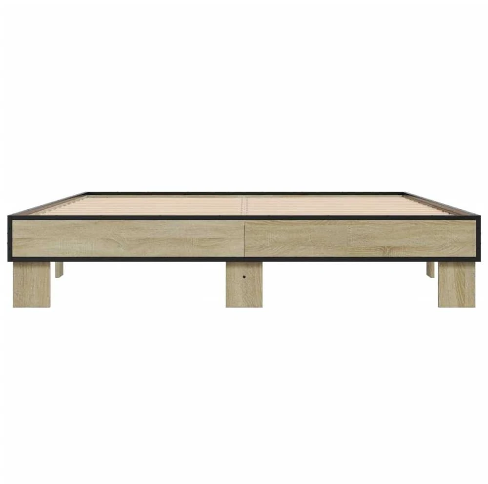 Lovos rėmas, ąžuolo, 150x200cm, apdirbta mediena ir metalas