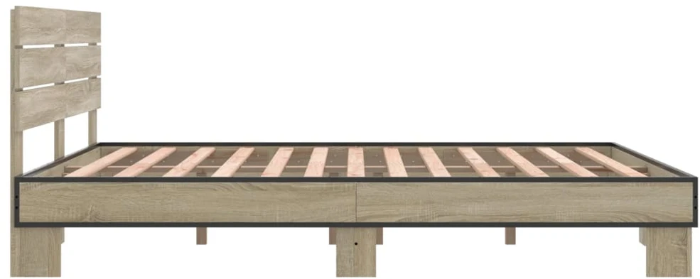 Lovos rėmas, ąžuolo, 150x200cm, apdirbta mediena ir metalas