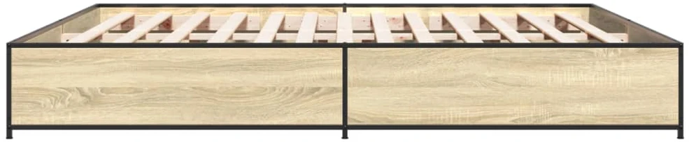 Lovos rėmas, ąžuolo, 200x200cm, apdirbta mediena ir metalas