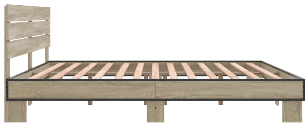 Lovos rėmas, ąžuolo, 200x200cm, apdirbta mediena ir metalas