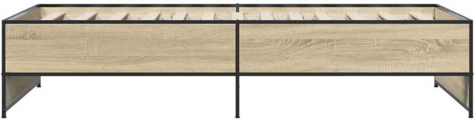 Lovos rėmas, ąžuolo, 75x190cm, apdirbta mediena ir metalas