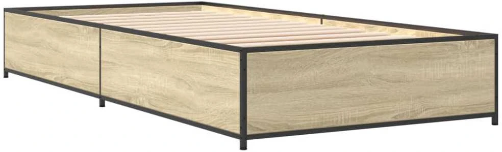 Lovos rėmas, ąžuolo, 75x190cm, apdirbta mediena ir metalas