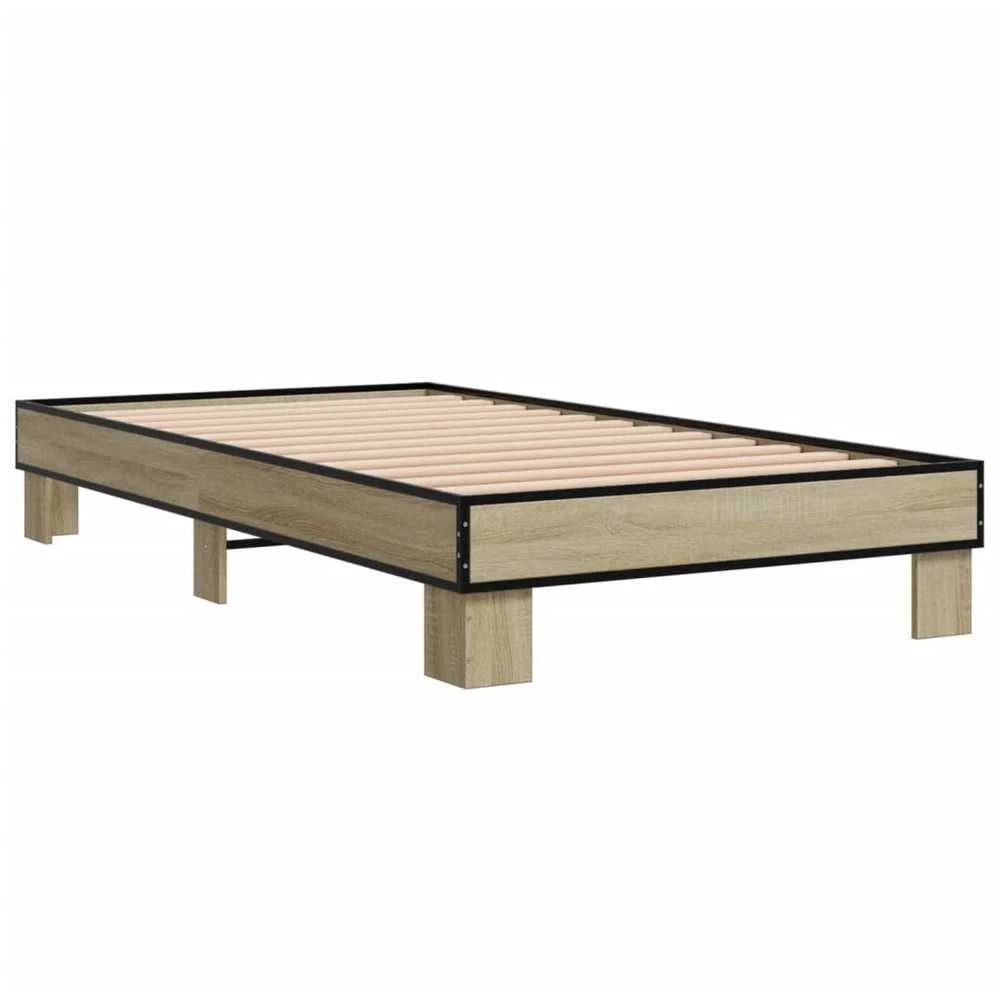 Lovos rėmas, ąžuolo, 75x190cm, apdirbta mediena ir metalas