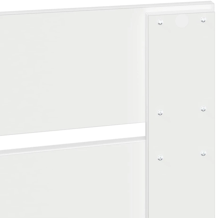 Lova Lovos rėmas Balta 100 x 200 cm Kietos pušies mediena