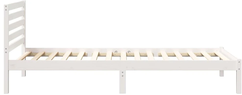 Lova Lovos rėmas Balta 100 x 210 cm Kietos pušies mediena