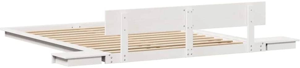 Lovos rėmas Balta 150 x 200 cm Medis